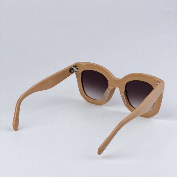 Celine CL4005FN 57Z BRAND NEW Sunglasses Beige Gradient Violet Geometric Women - Picture 6 of 10